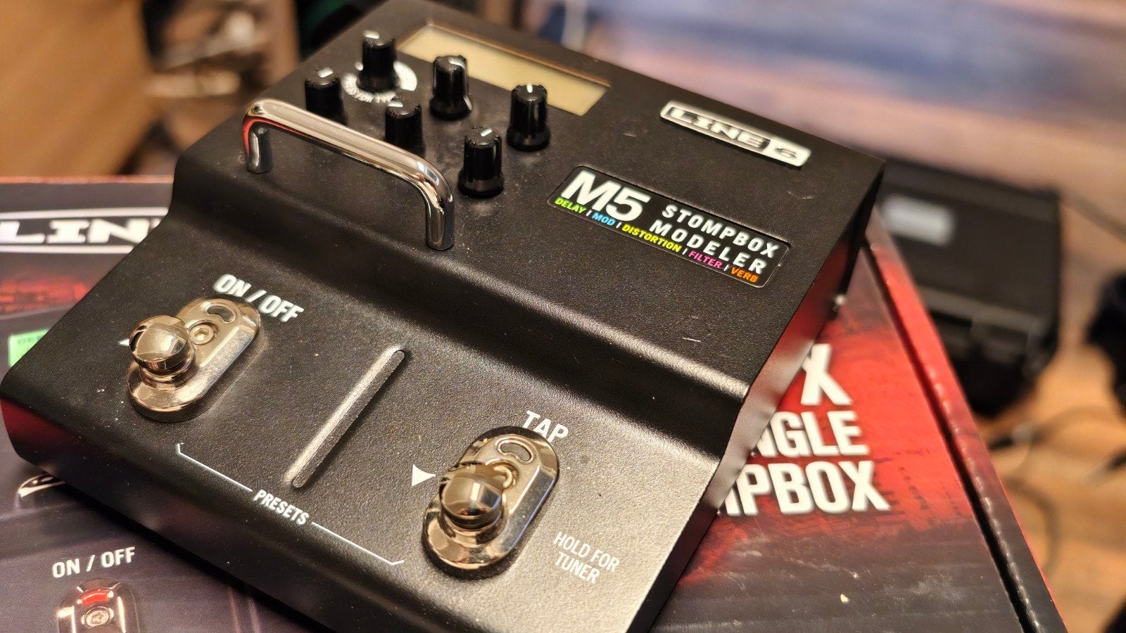 Line 6 M5 Stompbox Modeler - Multi-effect Pedaal, Muziek en Instrumenten, Effecten, Zo goed als nieuw, Multi-effect, Ophalen of Verzenden