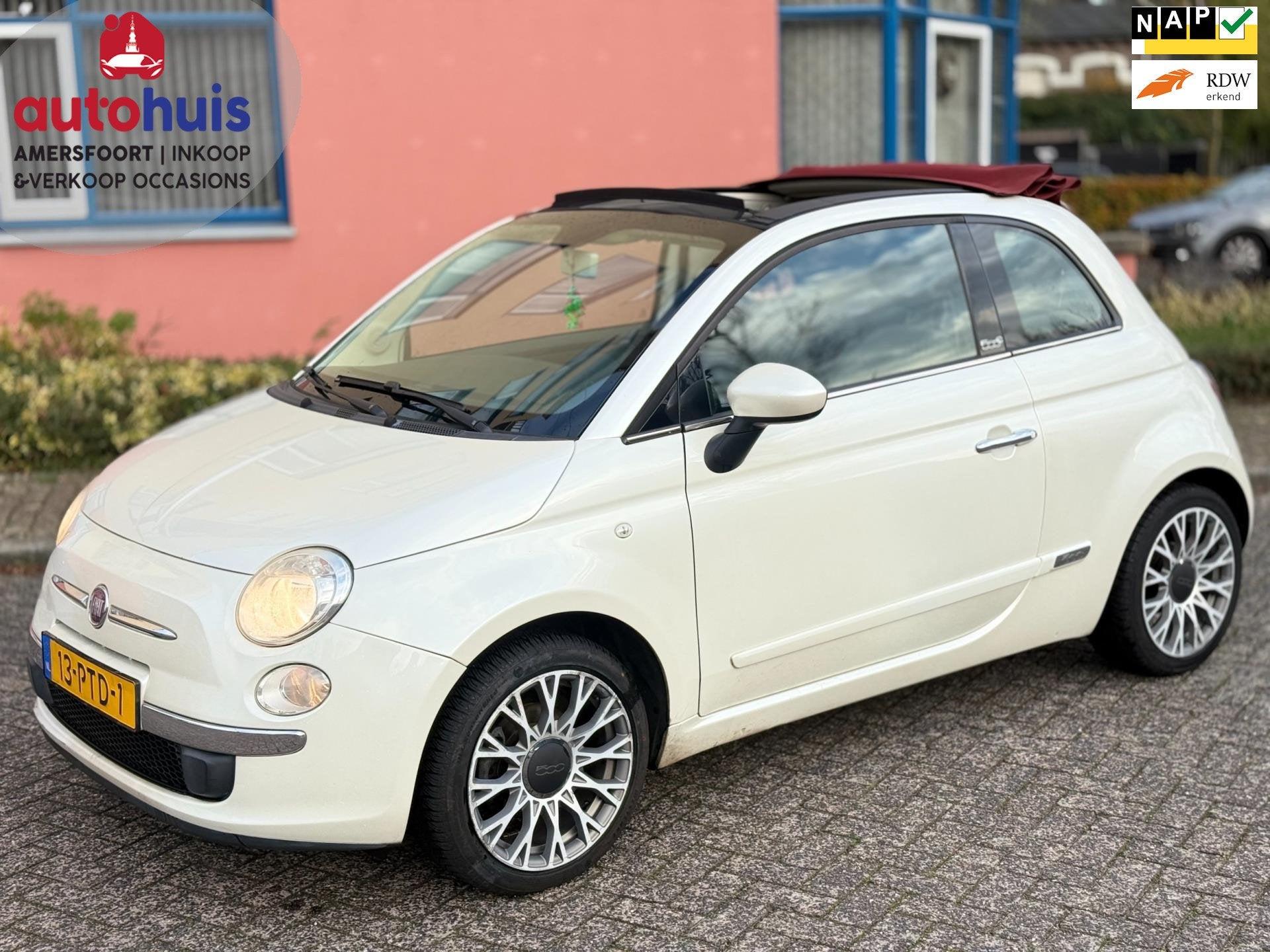 Fiat 500 C 0.9 TwinAir Lounge INRUIL MOGELIJK, Auto's, Fiat, Euro 5, 86 pk, Gebruikt, Cabriolet