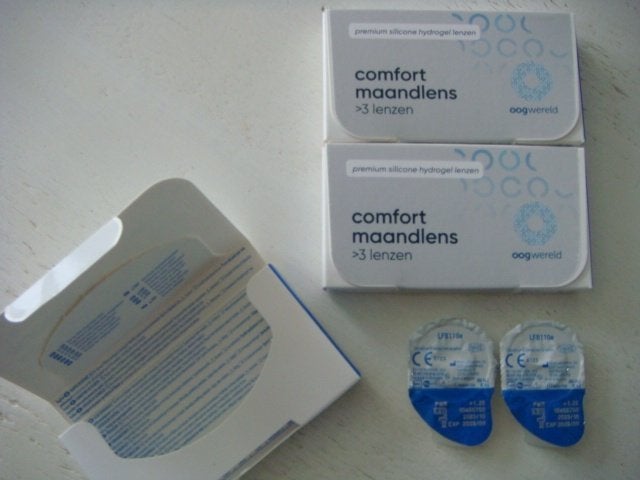 Zachte maandlenzen comfort Oogwereld +1.25, Ophalen of Verzenden, Nieuw, Ogen