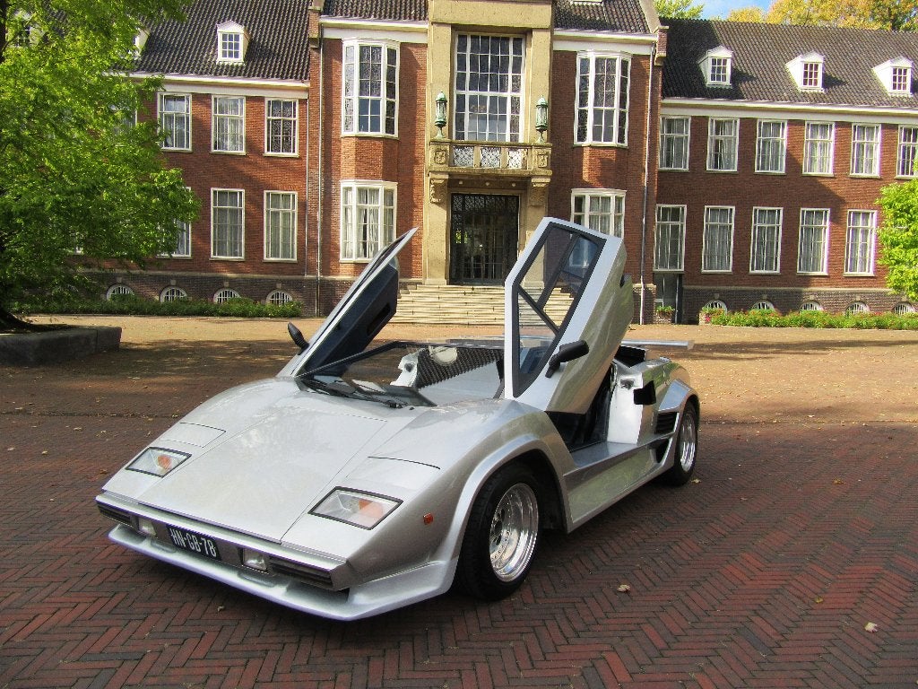 TRIBUTE TO COUNTACH 1986 NL KENT APK 2028 ONE OFF A KIND, Auto's, Achterwielaandrijving, Zwart, Leder, Handgeschakeld