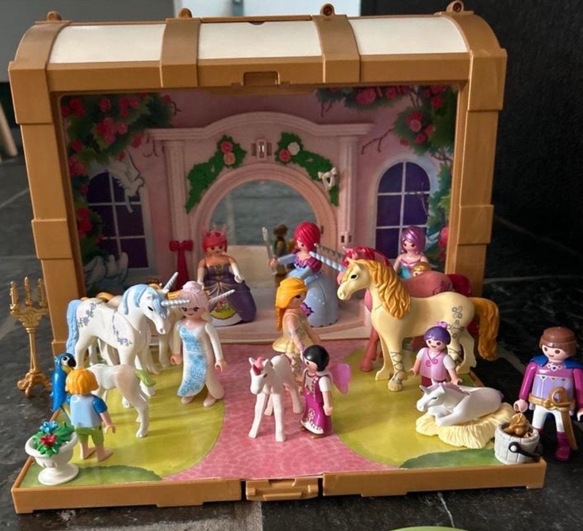 Playmobil prinsessen kasteel koffer met veel extra’s, Ophalen of Verzenden, Gebruikt, Meisje