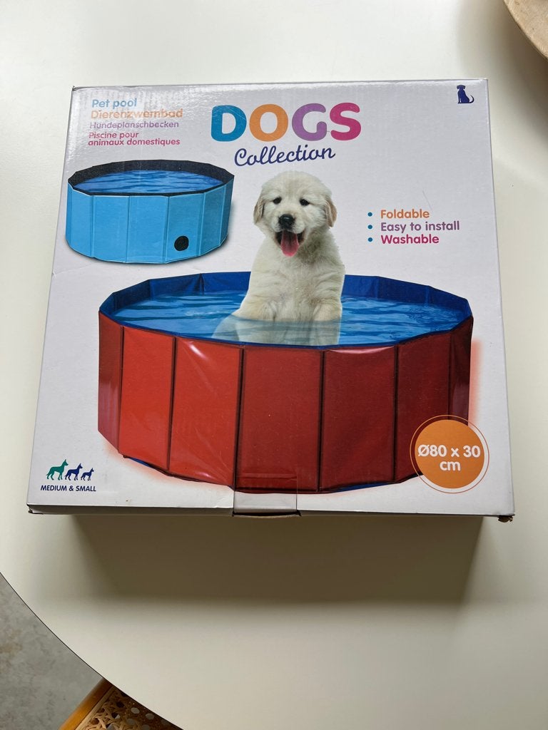 Zwembad Hond, Nieuw in de Doos,Diameter 80 cm en 30cm hoog, Ophalen of Verzenden, Nieuw