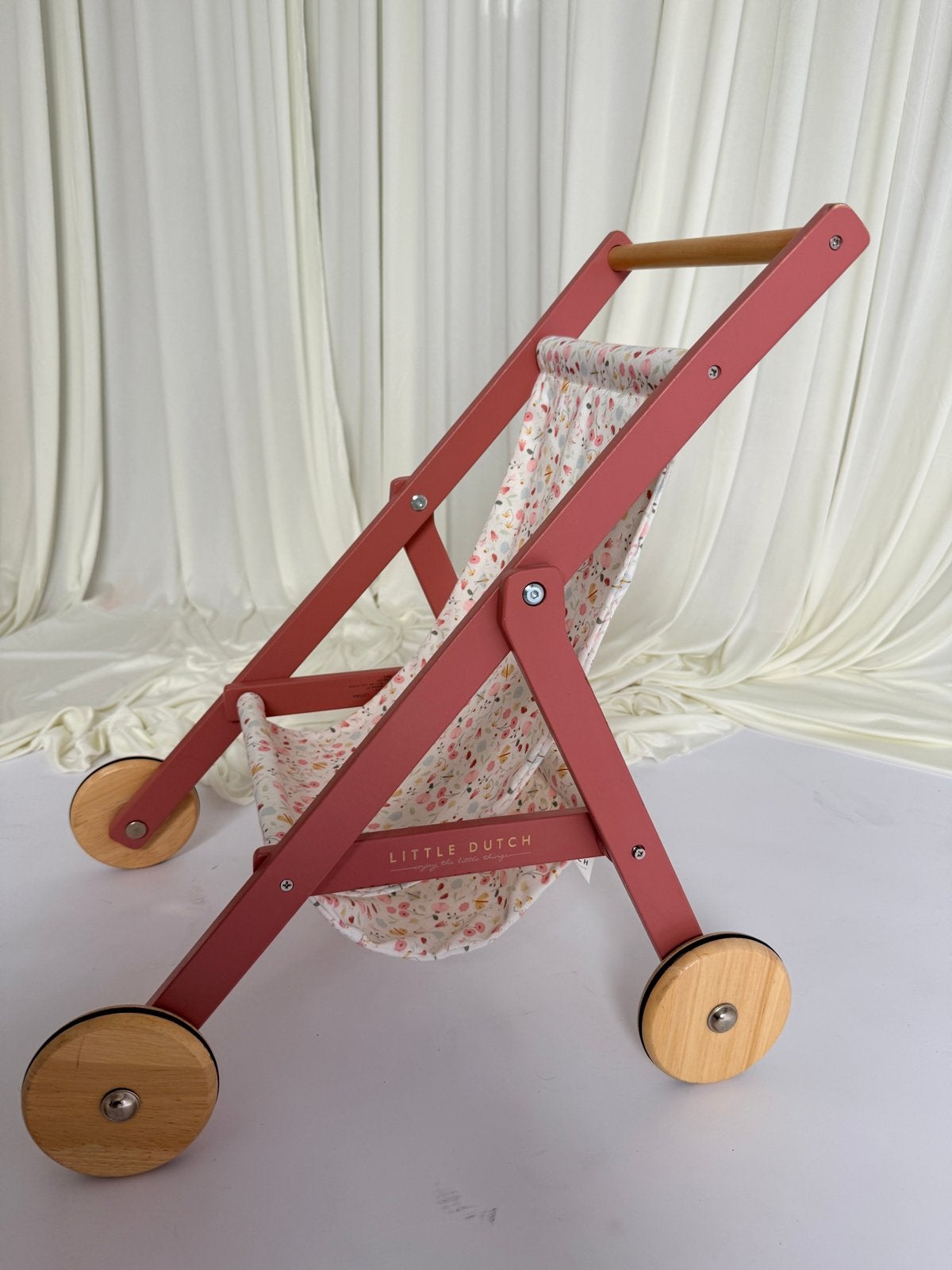 Poppenwagen hout van little dutch, Kinderen en Baby's, Ophalen of Verzenden