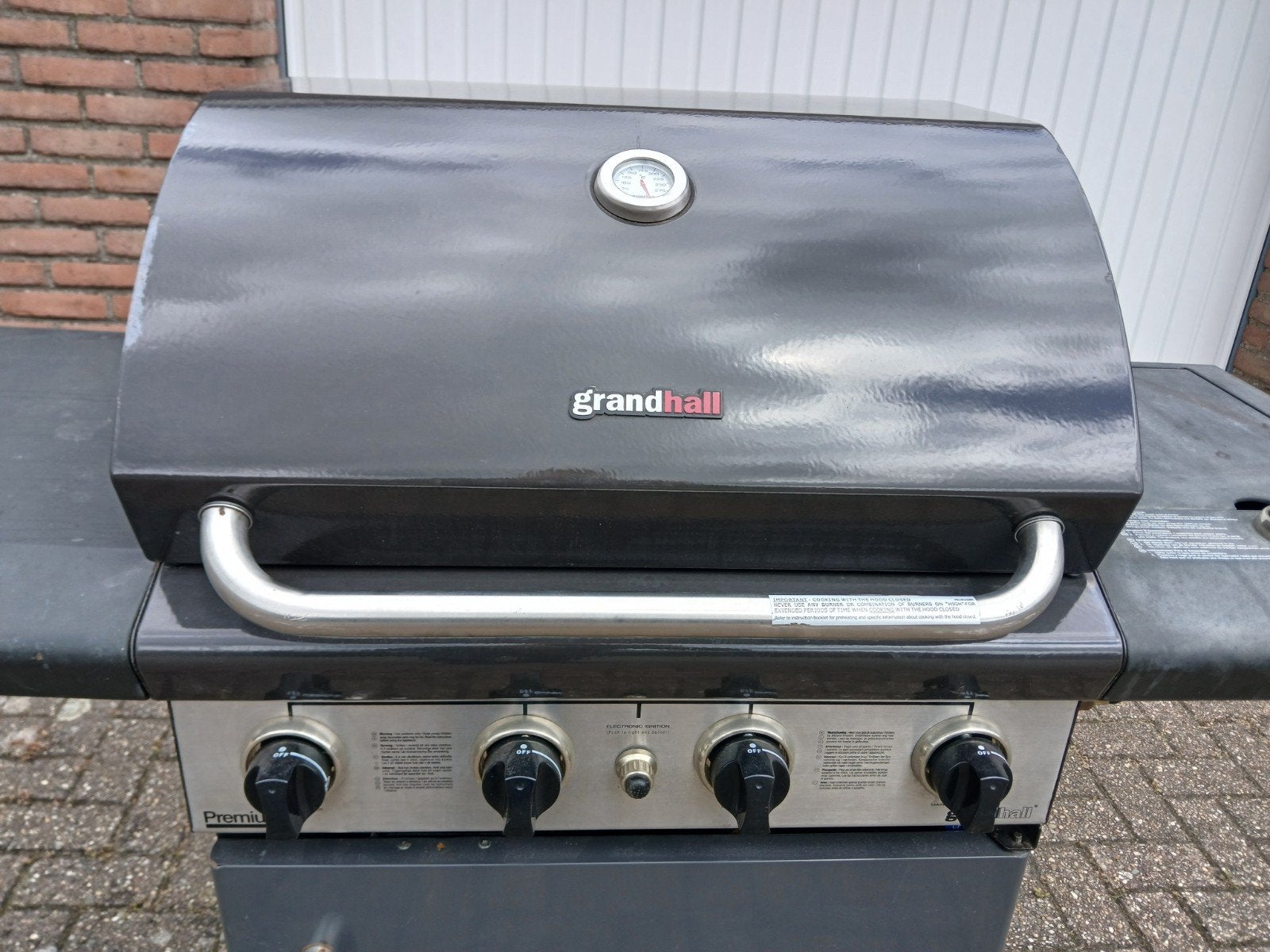 Grandhall gas BBQ met zijbrander, Ophalen, Gebruikt, Grandhall