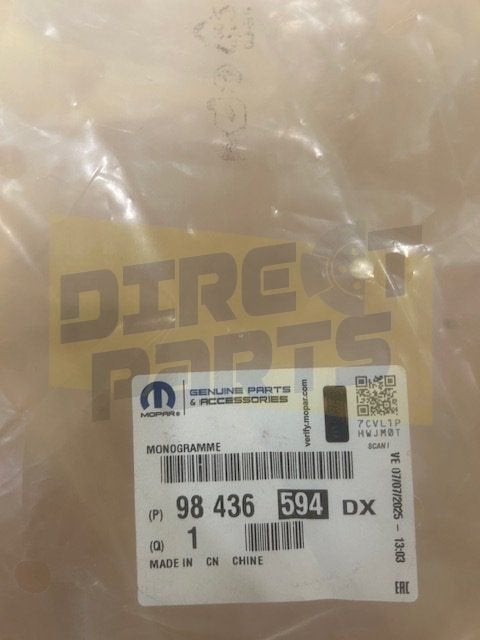 Citroen Berlingo (97-10/02) embleem Origineel! 98436594DX RE, -, Nieuw, Ophalen of Verzenden, -