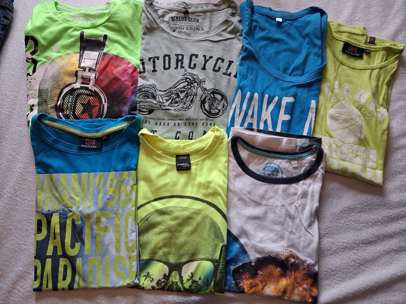 7 Zomershirtjes maat 170/176, Kinderen en Baby's, Kinderkleding | Maat 170, Ophalen of Verzenden, Jongen