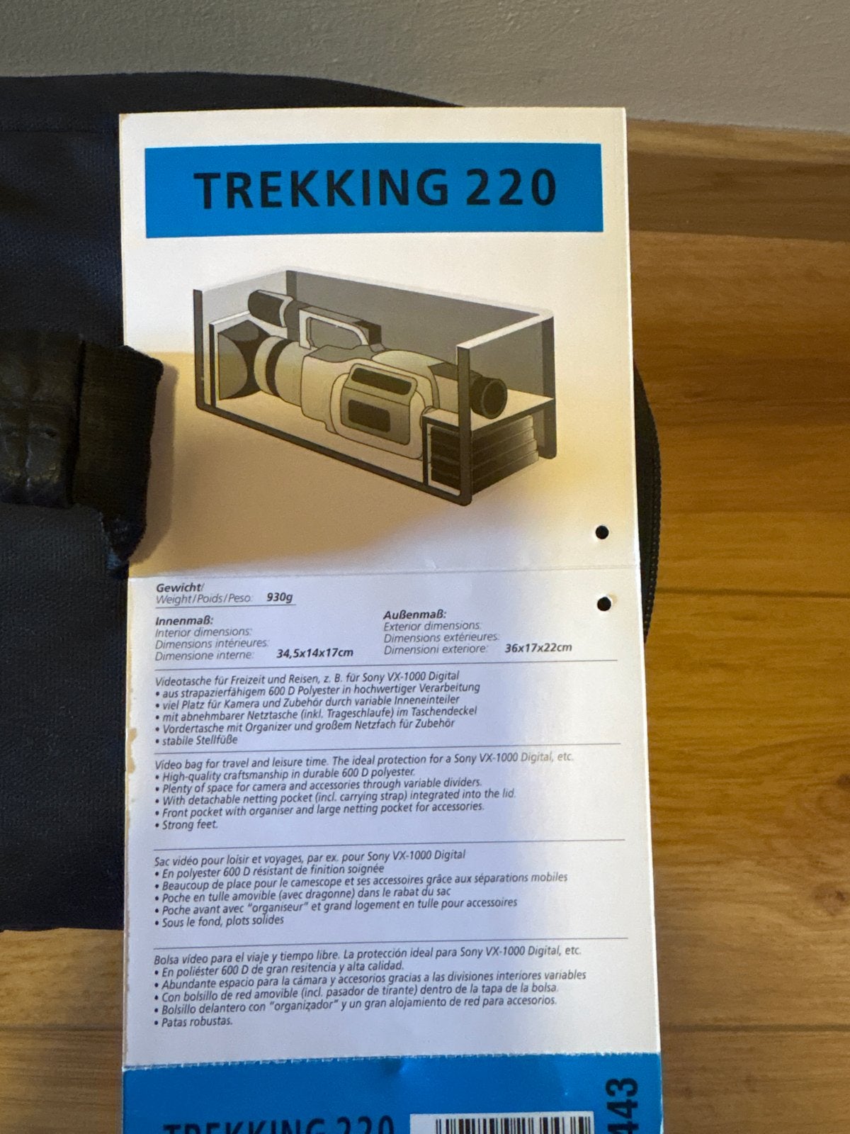 Samsonite Trekking 220 Cameratas - Zo goed als nieuw, Samsonite, Gevoerd, Ophalen of Verzenden, Zo goed als nieuw