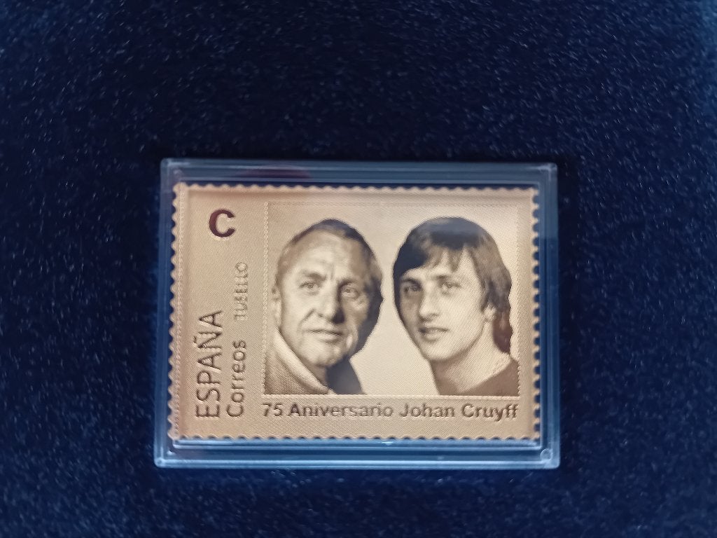 Gouden postzegel Johan Cruijff, Postzegels en Munten, Postzegels | Nederland, Ophalen of Verzenden