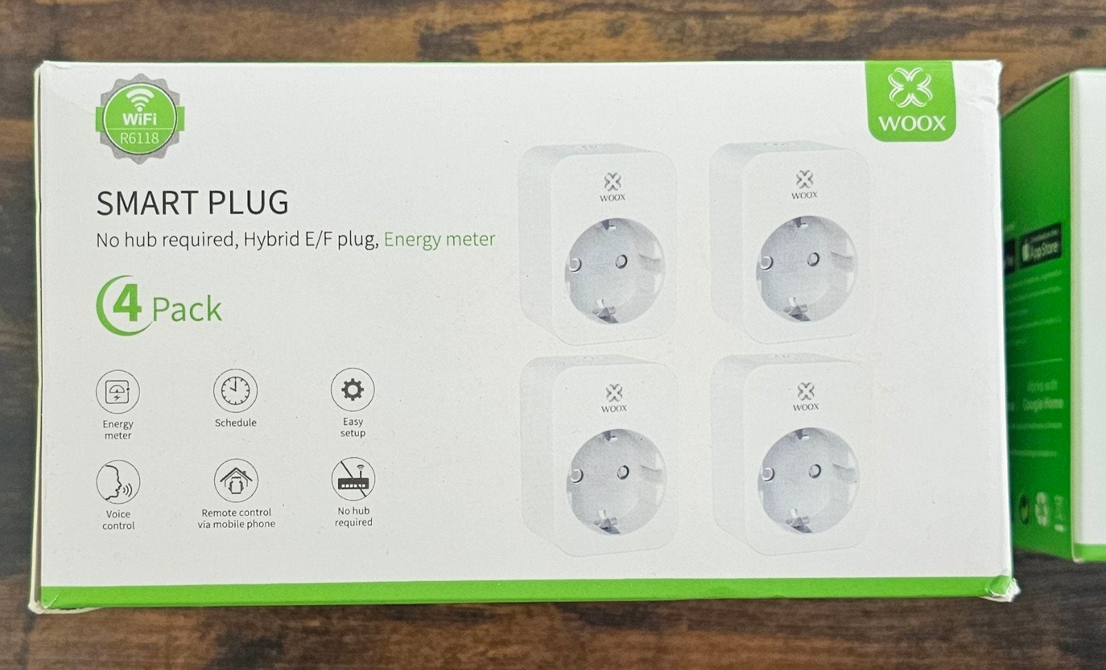 8x Woox Smart Plug - Slimme Stekker met Energiemeter, Ophalen of Verzenden, Nieuw