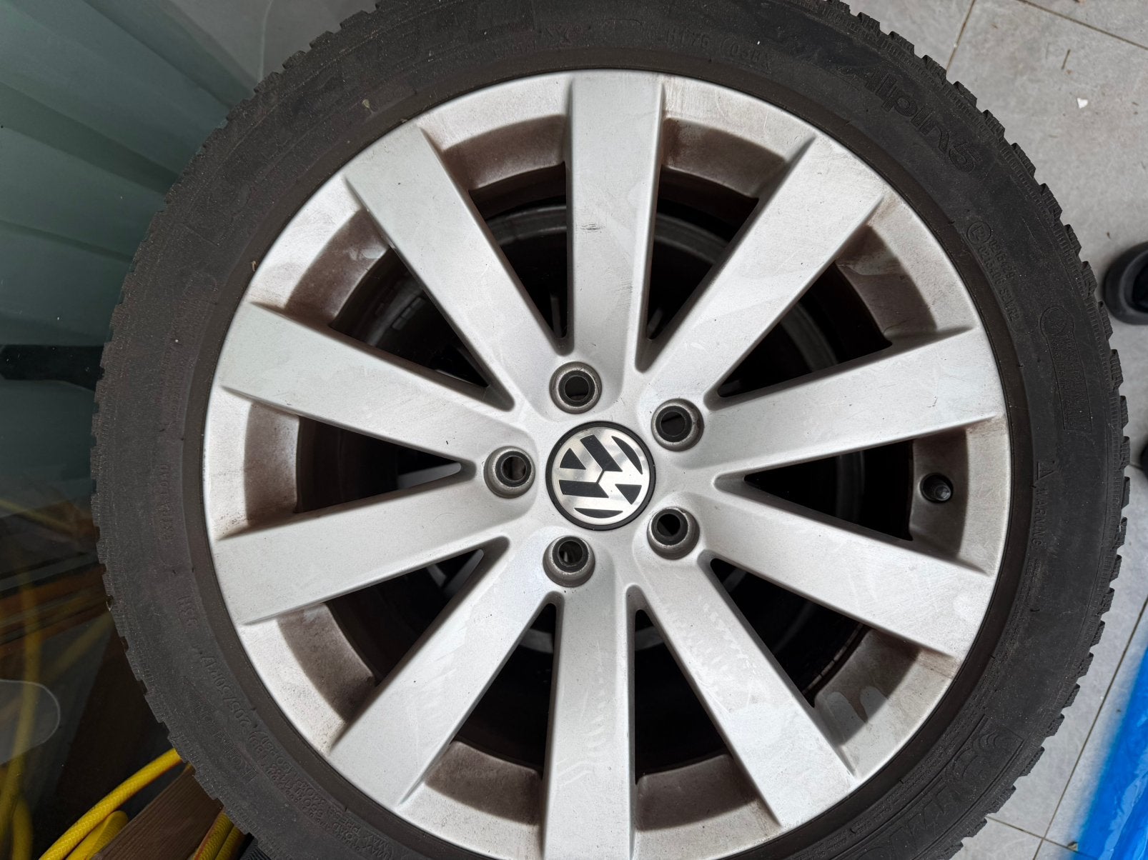 Golf 7 velgen met winter banden 205-50-17, Auto-onderdelen, Banden en Velgen, Ophalen of Verzenden, Winterbanden, Banden en Velgen