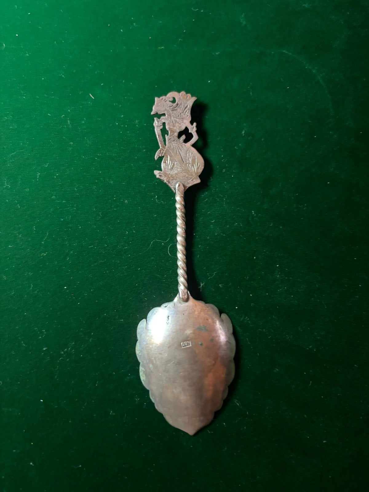 Djokja zilveren Wajang lepel-800zilver- 21 gram, Antiek en Kunst, Verzenden