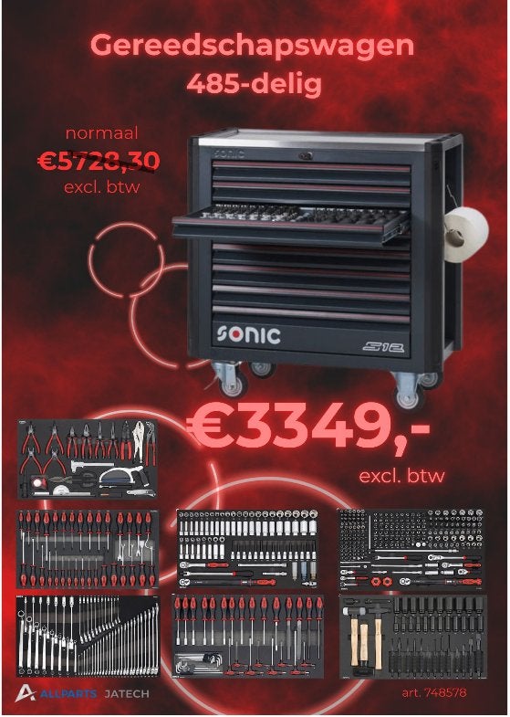sonic gereedschapswagen 748578  3349.00 ex btw, Auto diversen, Ophalen of Verzenden, Nieuw