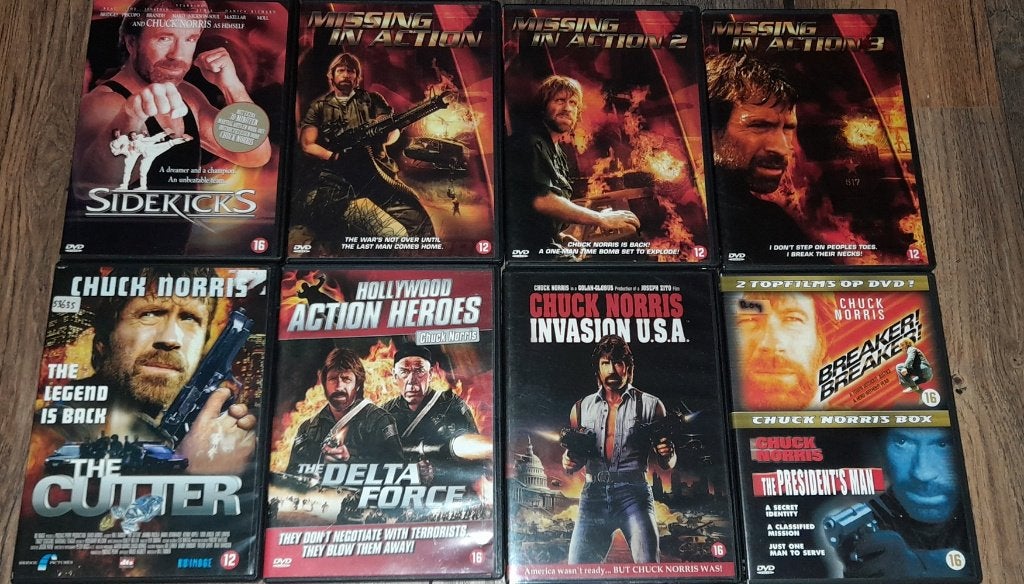 Chuck Norris collectie - 9 films, Engels, Vanaf 16 jaar, Verzenden, Nederlands
