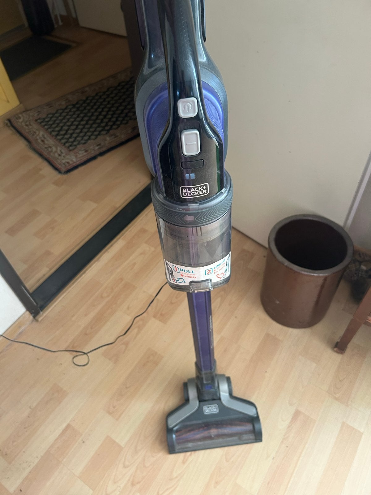 Black+Decker Steelstofzuiger - Draadloos en Krachtig, Ophalen, Gebruikt, Draadloos, Reservoir