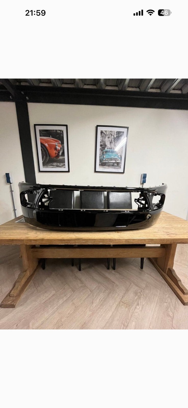 zwarte bumper volkswagen polo 6r/6c, Auto-onderdelen, Carrosserie en Plaatwerk, Ophalen, Voor, Volkswagen, Bumper
