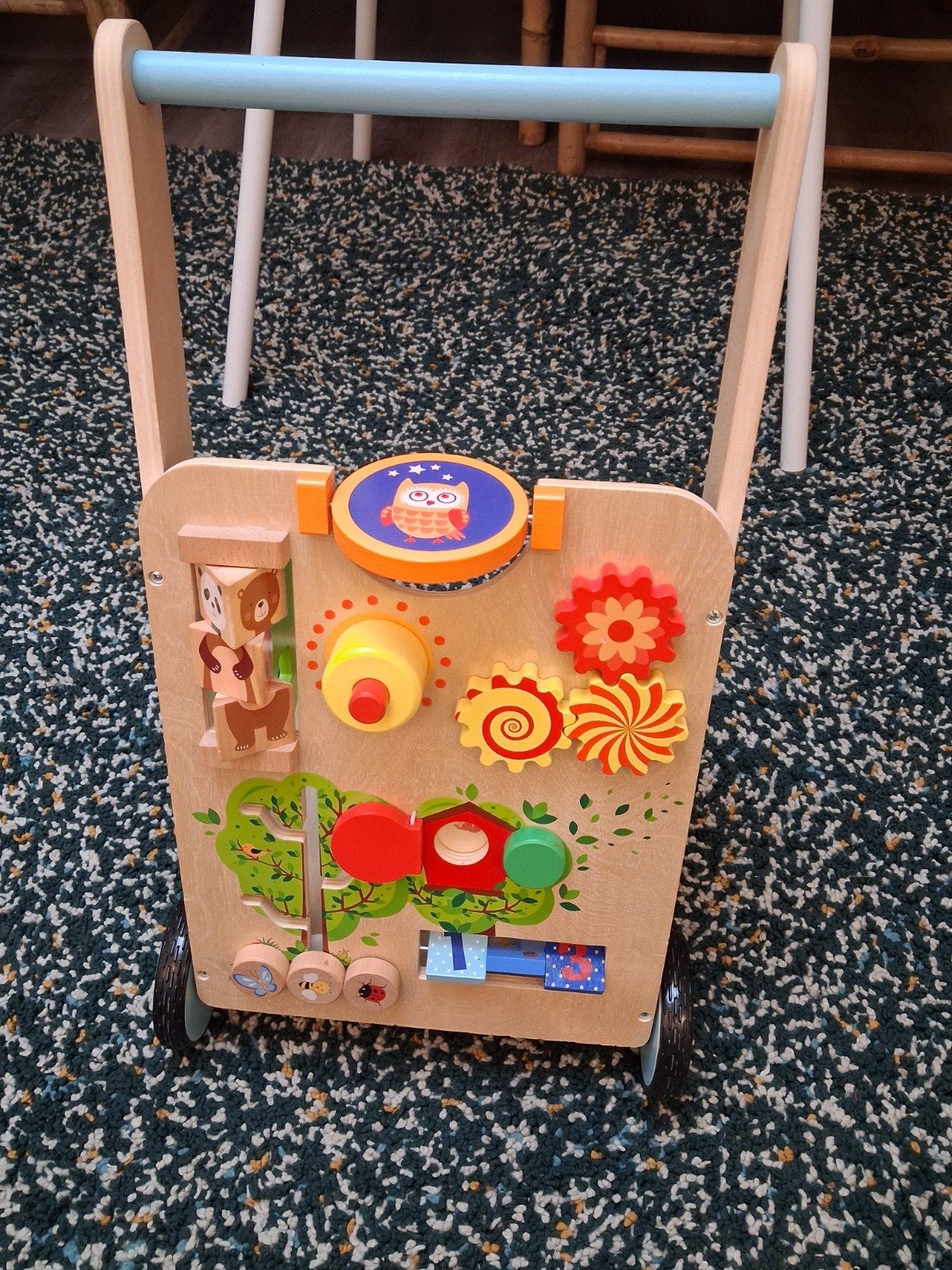 Houten loopwagen met activiteitenpaneel, Ophalen, Zo goed als nieuw, Overige typen