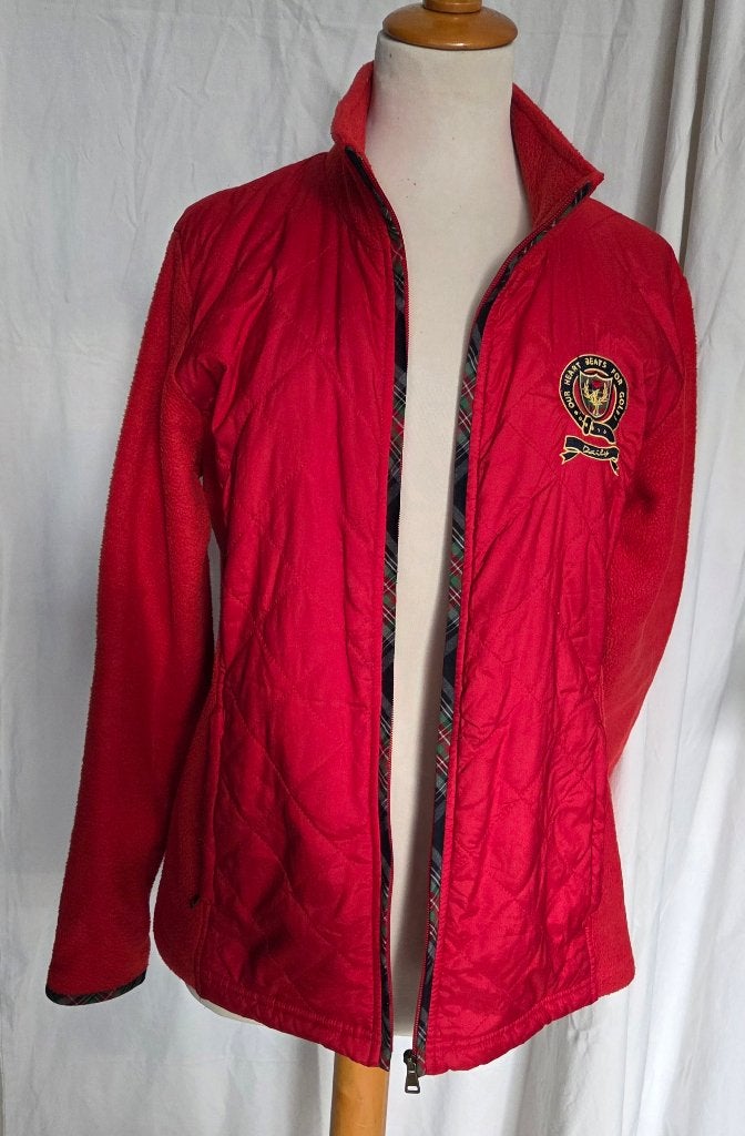 Rood, dames vest/jas, maat L, merk Daily women, Ophalen of Verzenden, Gedragen, Maat 42/44 (L), Rood