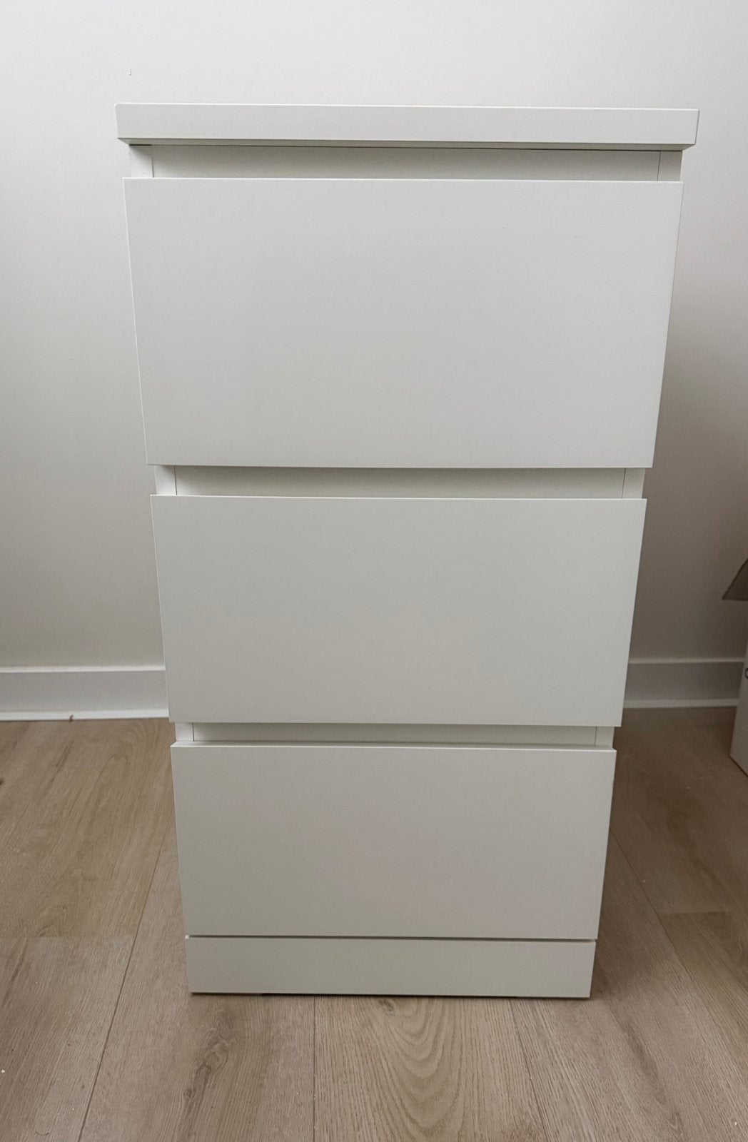 Ikea Μalm ladekast wit - 3 kleine lades - 2x, Ophalen, Zo goed als nieuw