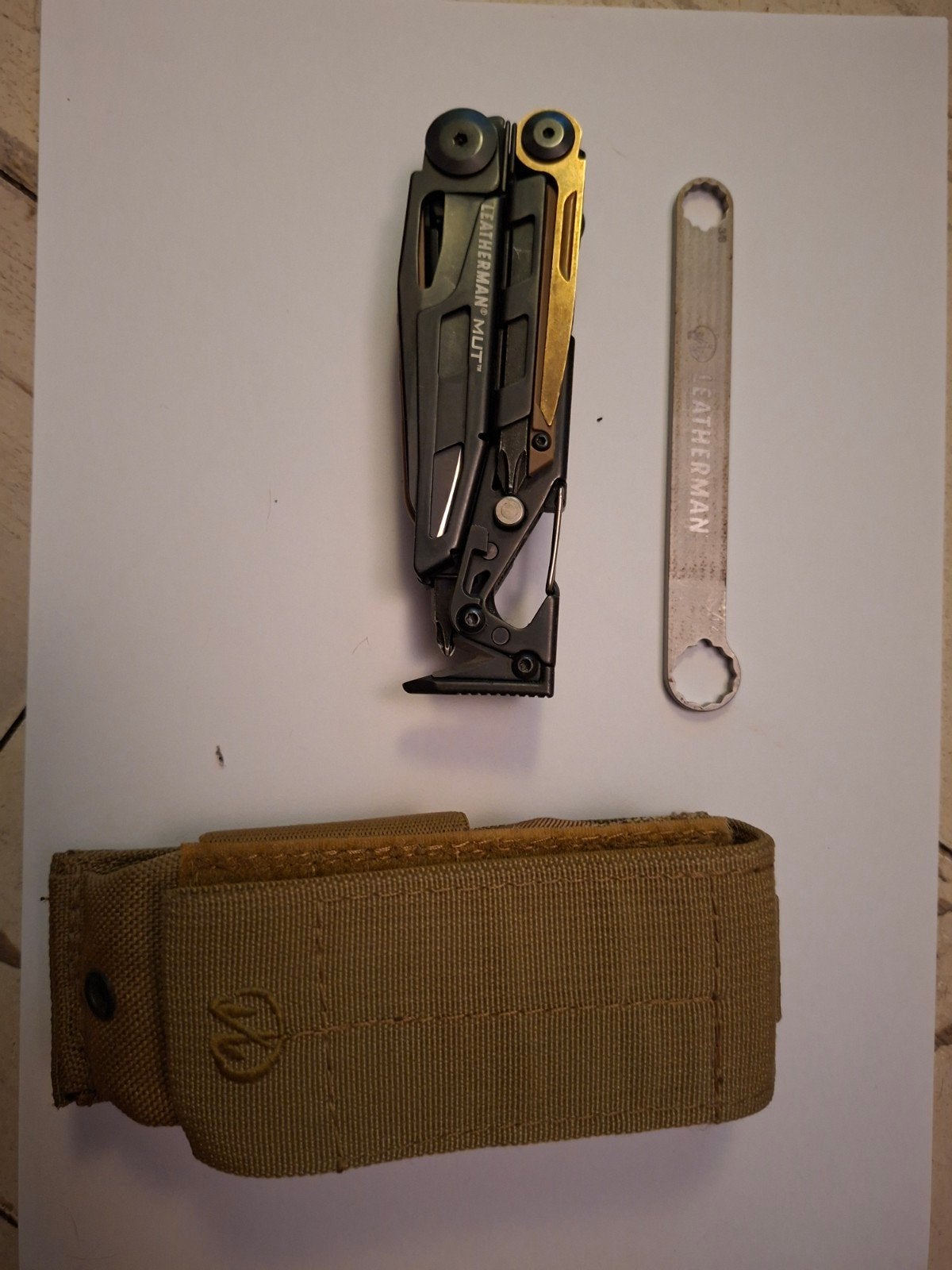 Leatherman MUT Multitool met holster en accessoires, Ophalen of Verzenden, Zo goed als nieuw, Multitool, Overige merken
