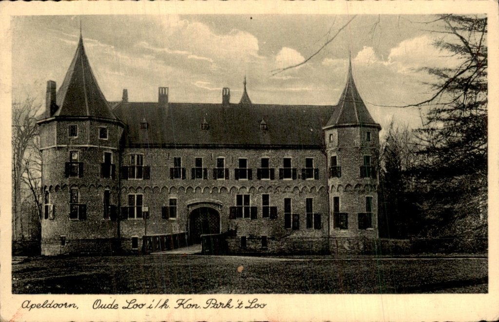 Apeldoorn - Oude Loo - Kon. Park t Loo, Ophalen of Verzenden, 1920 tot 1940, Gelopen, Gelderland