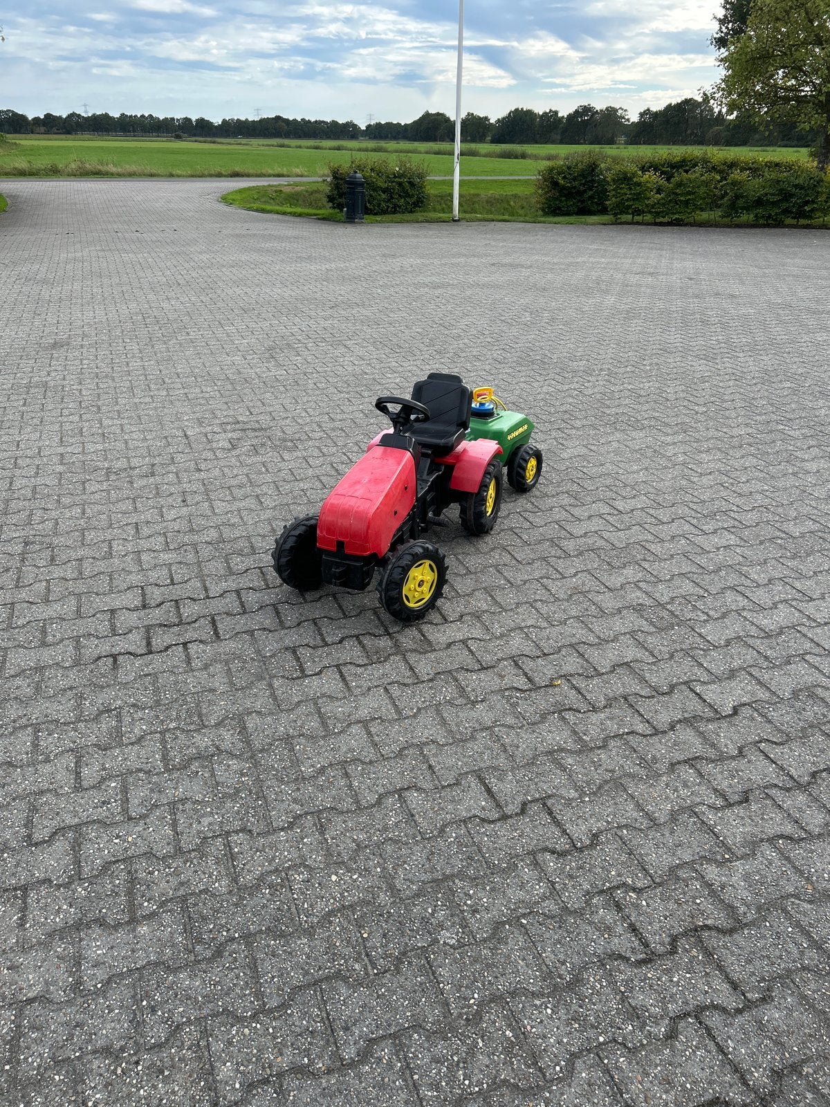 Rolly Toys Traptrekker met verstelbare stoel en kar, Ophalen, Gebruikt, Trapvoertuig