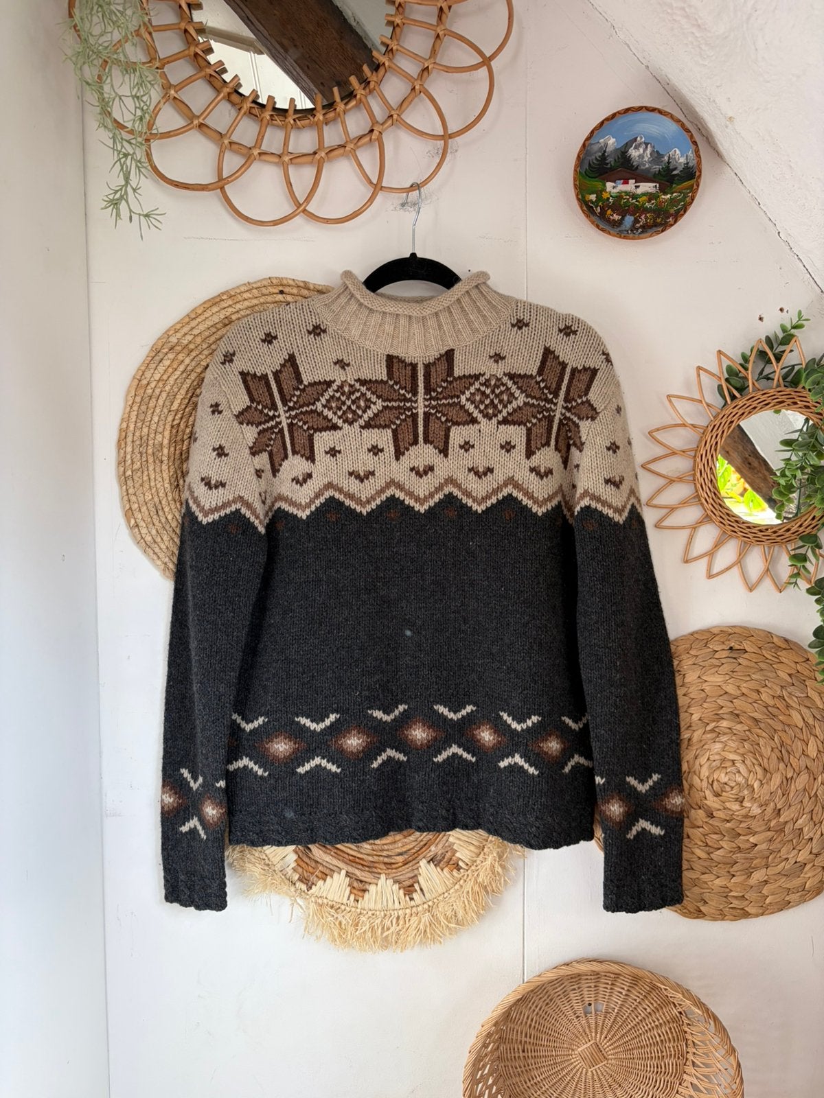 Vintage wollen trui, Kleding | Dames, Ophalen of Verzenden, Zo goed als nieuw, Maat 36 (S)