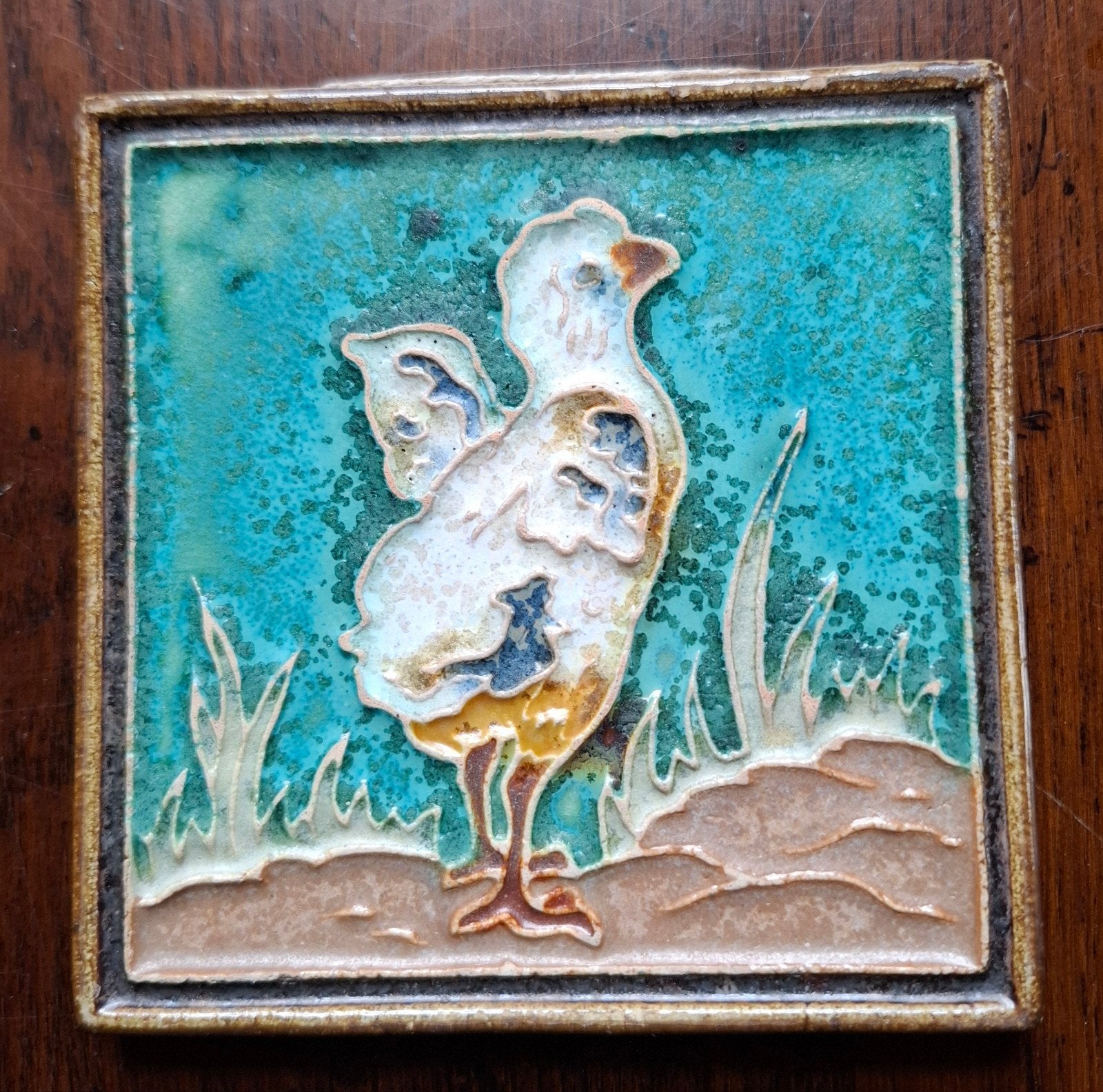 Porceleyne fles Delft, tegel kuiken., Ophalen of Verzenden