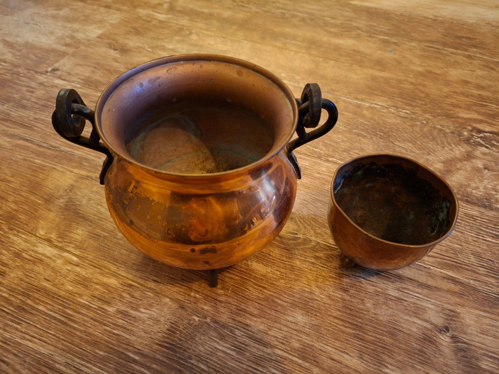 Koperen pot met binnenpotje - Made in Holland RIO Tiel, Antiek en Kunst, Ophalen, Koper