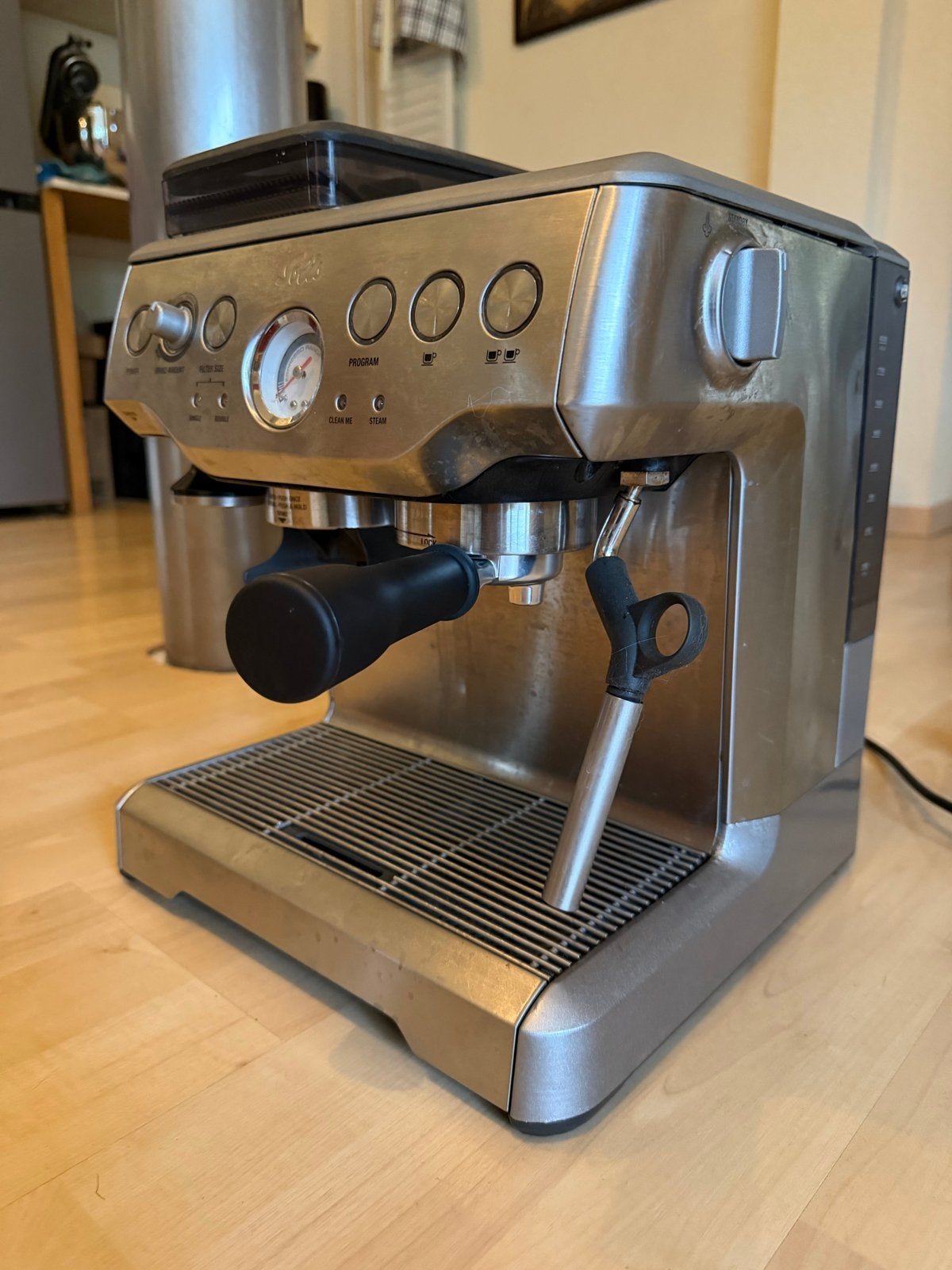 Defecte Solis 115 Barista Espressomachine, Stoompijpje, Espresso apparaat, Niet werkend, Koffiebonen