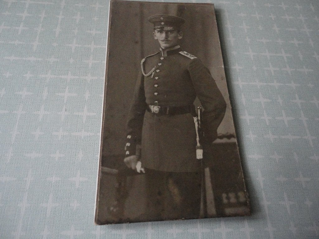 Kabinetfoto, jonge officier infanterieregiment Baden, 1913, Verzamelen, Verzenden, Foto, Zo goed als nieuw, Voor 1940