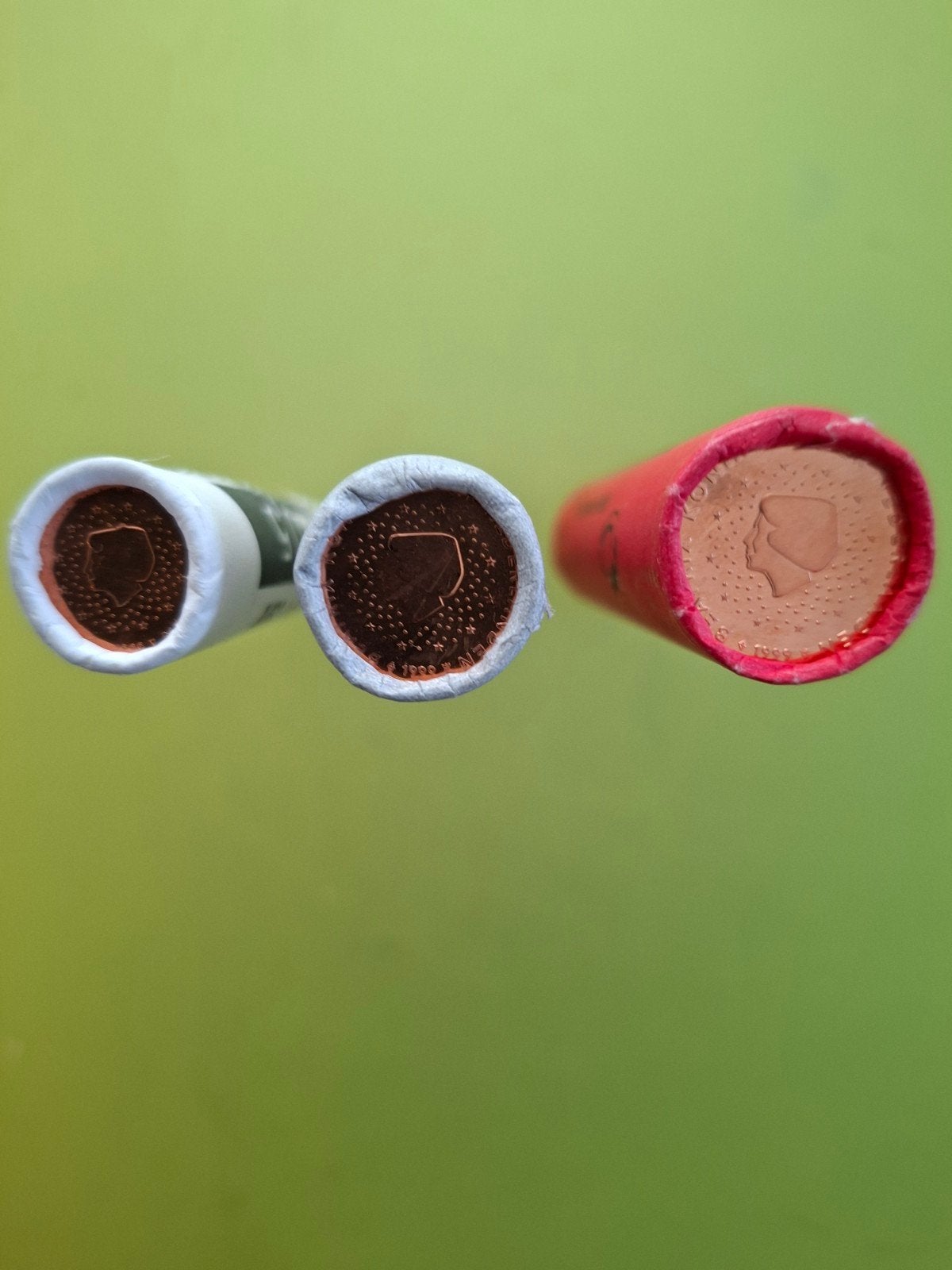 3 rollen , 1 + 2 + 5 cent 1999 Nederland, Postzegels en Munten, Ophalen of Verzenden, Koningin Beatrix, 1 cent