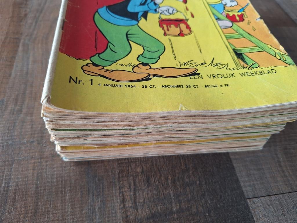 Donald duck 1964 1 t/m 52 compleet klein prijsje, Boeken, Complete serie of reeks, Ophalen of Verzenden, Gelezen, Europa