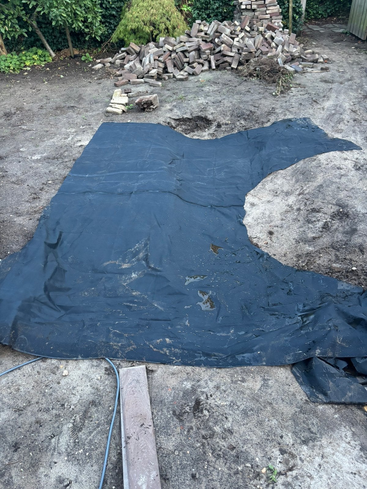 Epdm vijverfolie, Tuin en Terras, Ophalen, Zo goed als nieuw