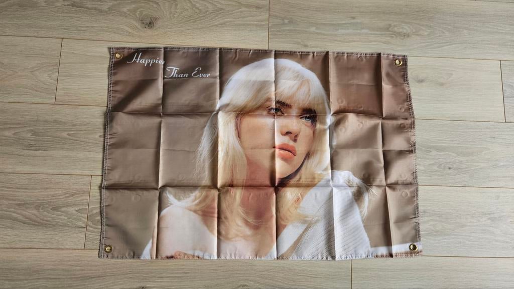 Vlag van Billie eilish 60cm x 90cm, Ophalen of Verzenden