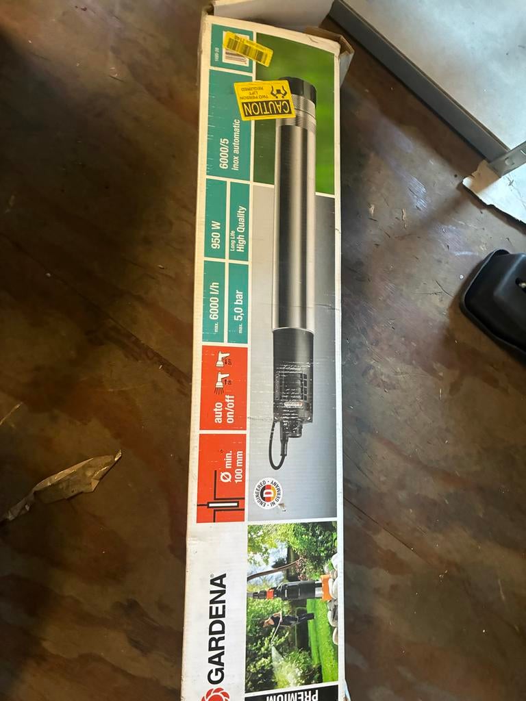 Gardena Premium Dompelpomp 6000/5 Inox Automatic, Tuin en Terras, Waterpompen, Ophalen, Nieuw, Elektrisch, Dompelpomp