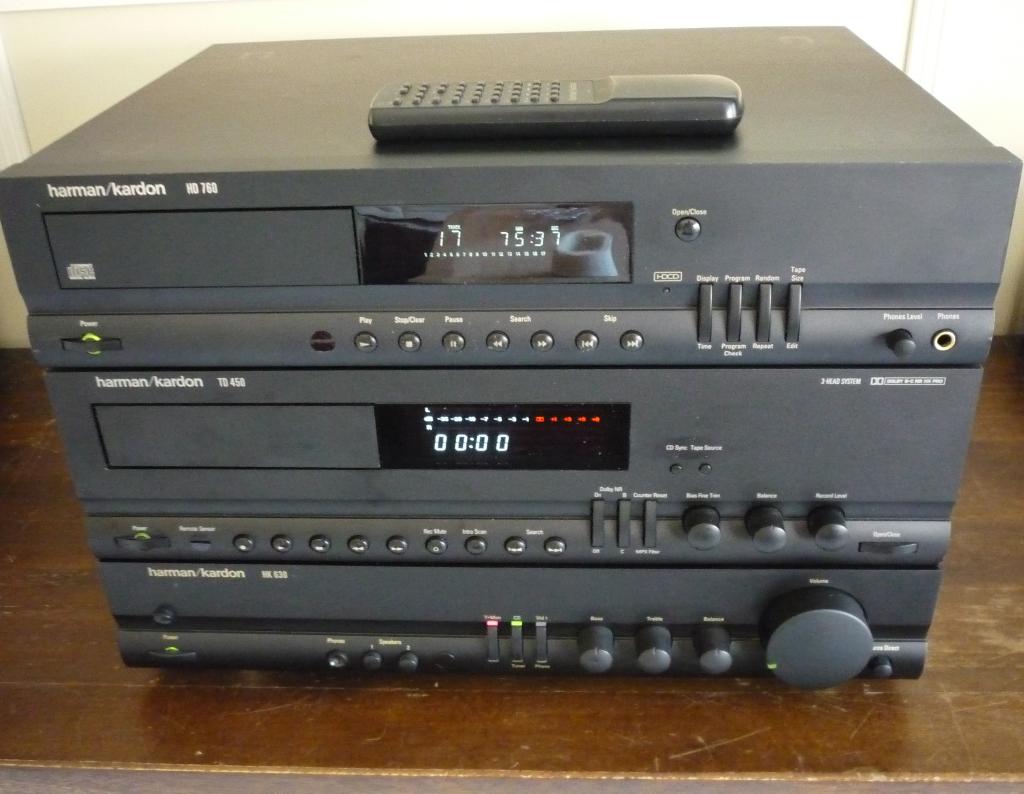 Harman Kardon stereo set, Losse componenten, Zo goed als nieuw, Cassettedeck, Ophalen