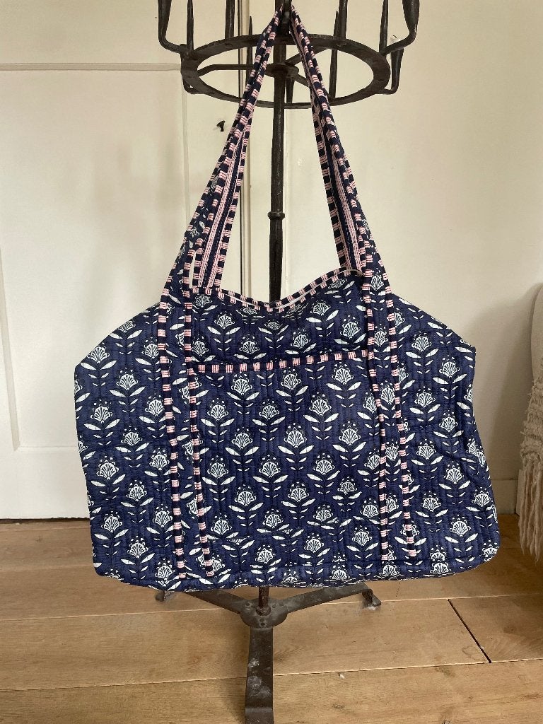 Handbagage kantha reistas, Sieraden, Tassen en Uiterlijk, Tassen | Reistassen en Weekendtassen, 40 tot 60 cm, 30 cm of meer, Ophalen of Verzenden