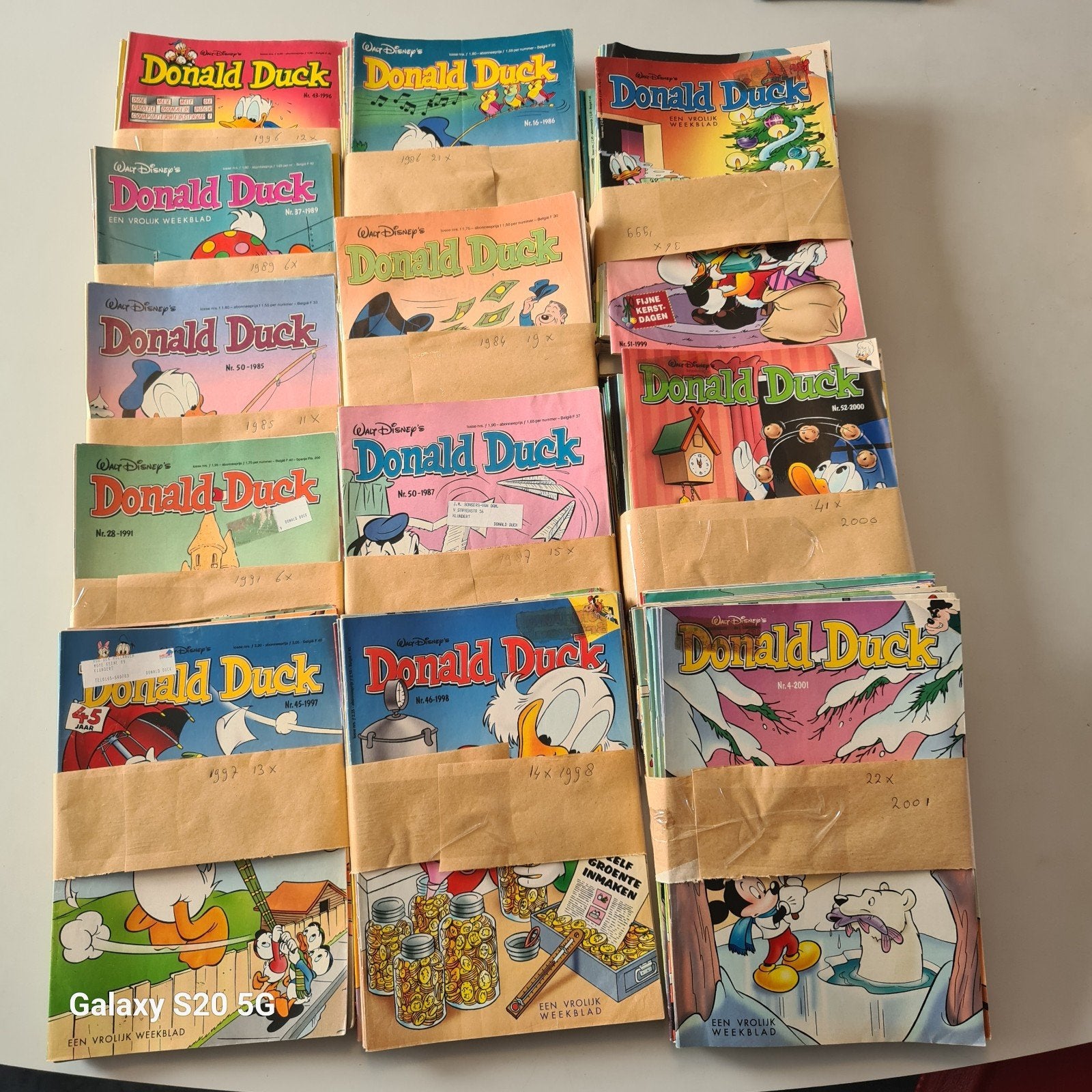 Ca. 550 Donald Duck weekbladen, diverse jaargangen, Boeken, Ophalen of Verzenden
