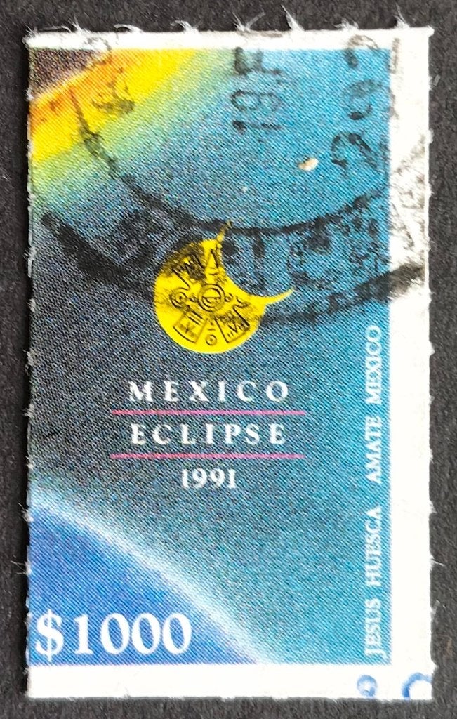 MEXICO - zonsverduistering 1991, Verzenden, Gestempeld, Midden-Amerika