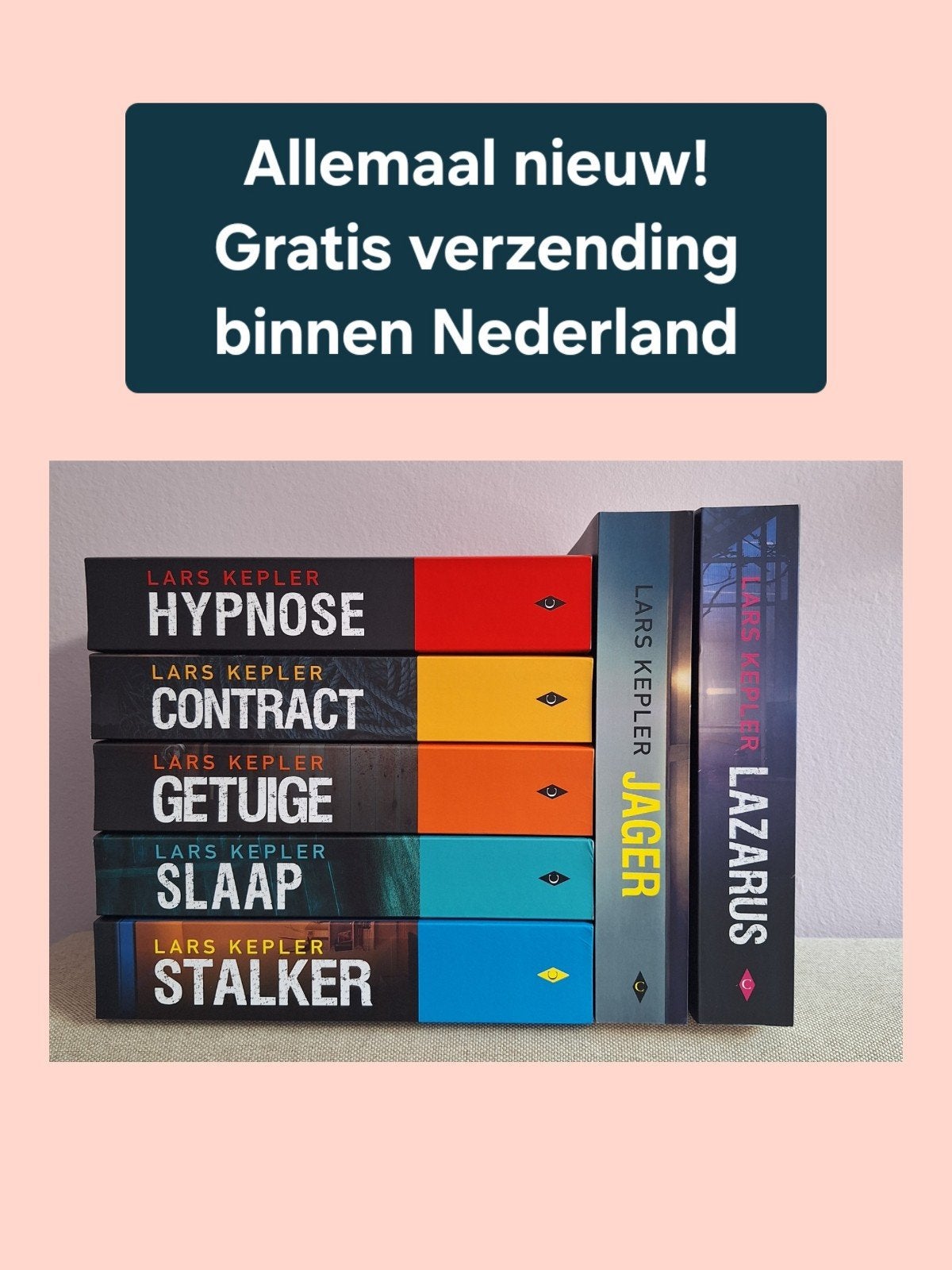 Boekenpakket Lars Kepler (Joona Linna), Ophalen of Verzenden, Nieuw, Lars Kepler, Nederland