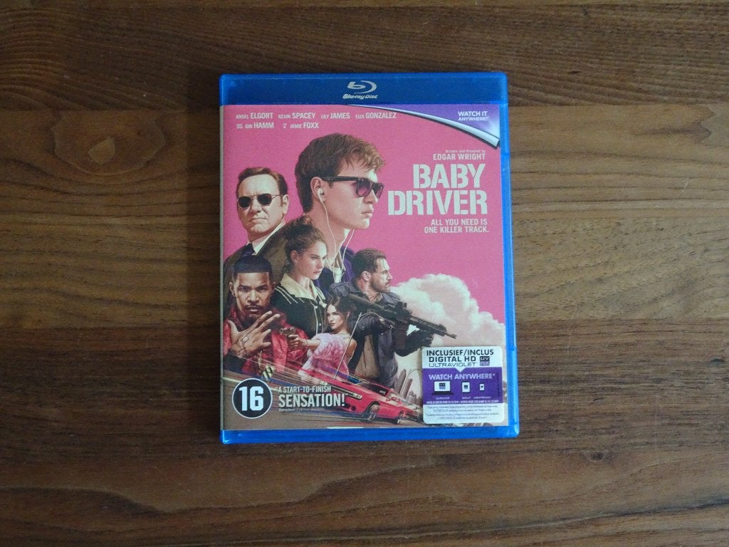 Baby Driver Blu Ray, Ophalen of Verzenden, Zo goed als nieuw, Blu-ray, Actie