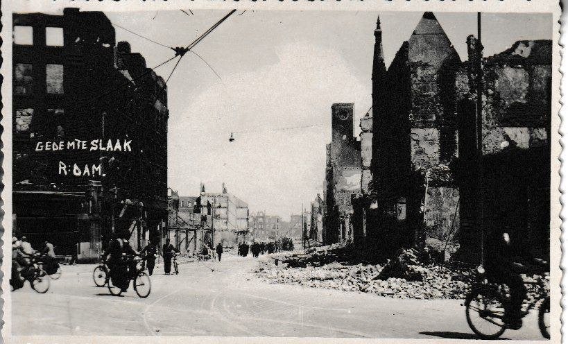 ROTTERDAM - GEDEMPTE SLAAK, Ophalen of Verzenden, 1940 tot 1960, Ongelopen, Zuid-Holland