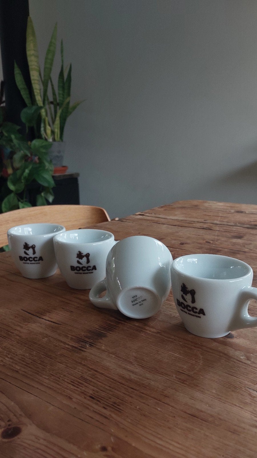 Set van 4 Bocca Espresso Kopjes - Zo goed als nieuw, Ophalen, Overige merken, Klassiek, Zo goed als nieuw