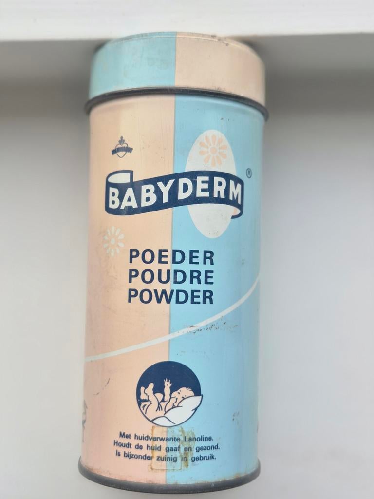Babyderm Kinderpoeder blik Mijnhardt Zeist, Verzamelen, Ophalen of Verzenden, Gebruikt, Overige