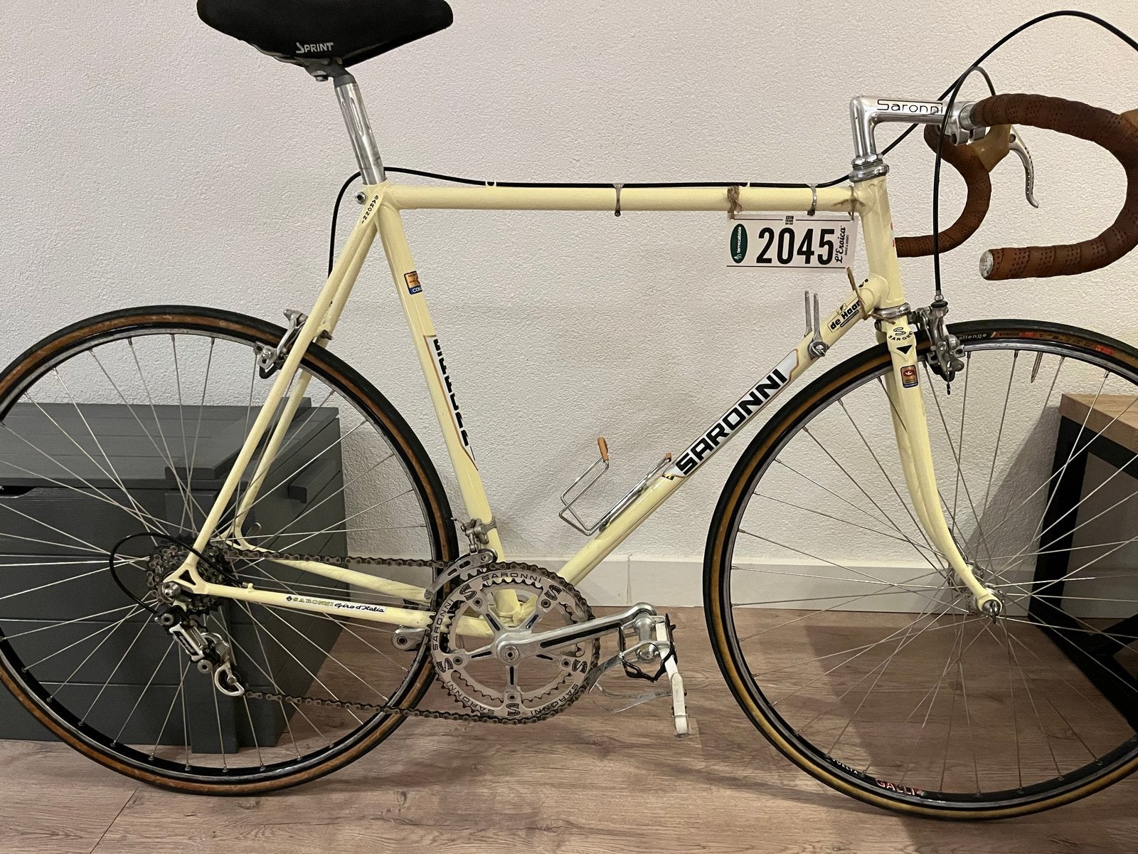 Colnago Saronni Giro racefiets - Columbus SL - Campagnolo, Ophalen of Verzenden, Gebruikt