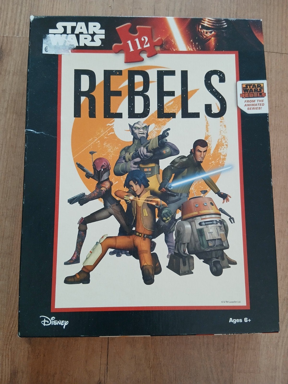 star wars rebels puzzel 112 stukjes, Hobby en Vrije tijd, Ophalen of Verzenden, Minder dan 500 stukjes, Zo goed als nieuw, Legpuzzel