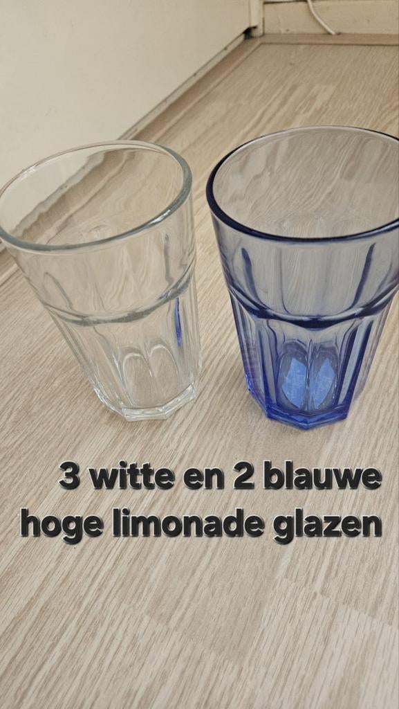 5 grote limonade glazen, Ophalen