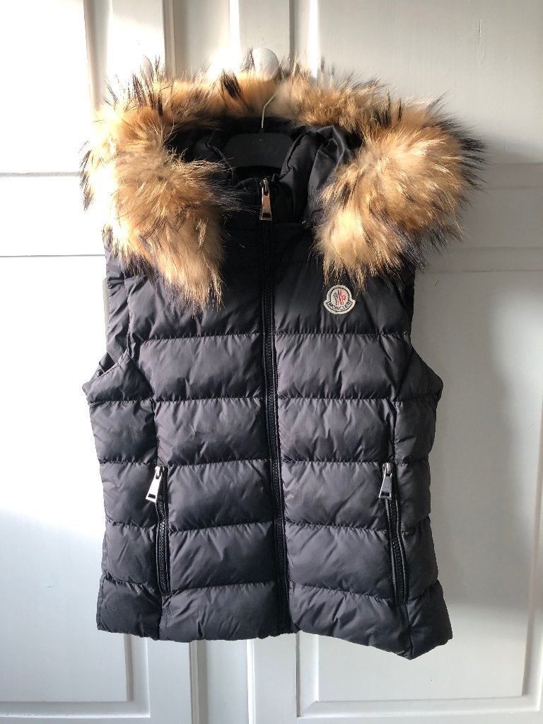 Moncler bodywarmer, Moncler, Zwart, Ophalen of Verzenden, Zo goed als nieuw