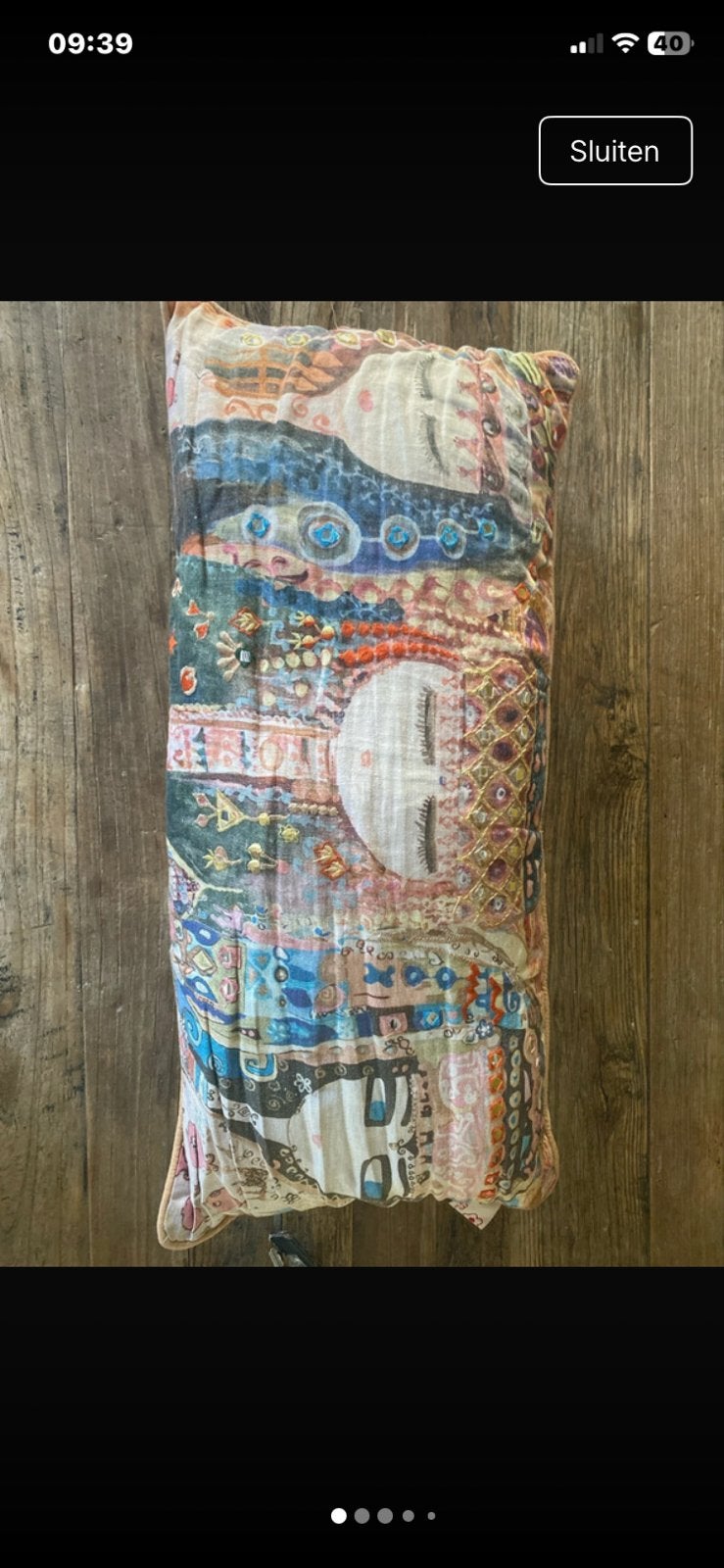 Imbarro Sierkussen met print 70x35 cm, Huis en Inrichting, Woonaccessoires | Kussens, Gebruikt, Meerkleurig, Met print, Ophalen of Verzenden