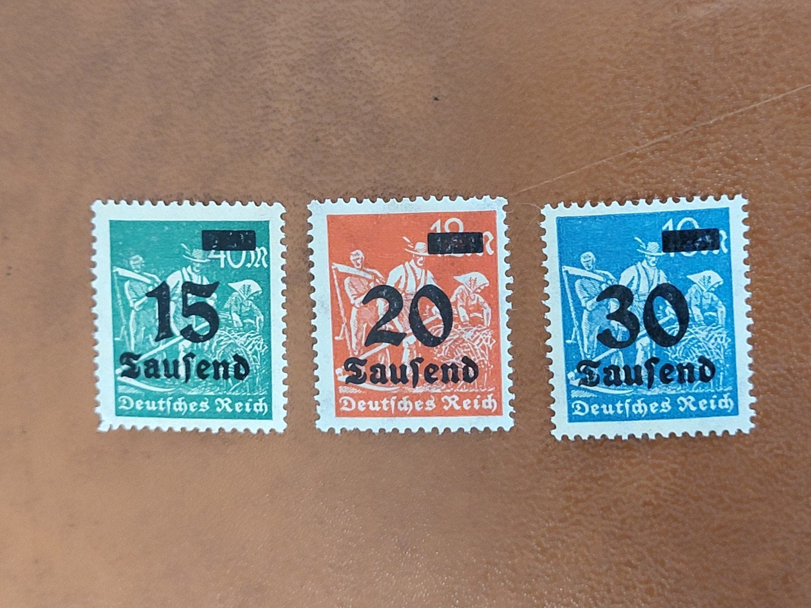 Duitse Rijk postzegels 15, 20, 30 Tausend, Ophalen of Verzenden, Duitse Keizerrijk, Postfris